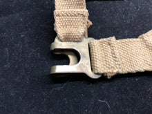 Load image into Gallery viewer, Original WW2 British Army 37 Pattern Khaki L-Straps Webbing - Wartime Dated
