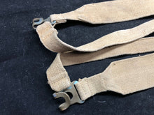 Load image into Gallery viewer, Original WW2 British Army 37 Pattern Khaki L-Straps Webbing - Wartime Dated
