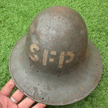 Load image into Gallery viewer, Original WW2 British Home Front Civillian Zuckerman Helmet - SFP - 1941 Dated
