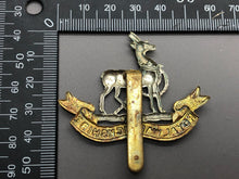 Load image into Gallery viewer, Original WW2 British Army Royal Warwickshire Cap Badge
