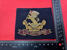 Load image into Gallery viewer, British Army Bullion Embroidered Blazer Badge - The West Riding Regiment
