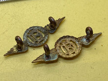 Load image into Gallery viewer, Original WW2 British Royal Air Force RAF Dental Branch Collar Badges
