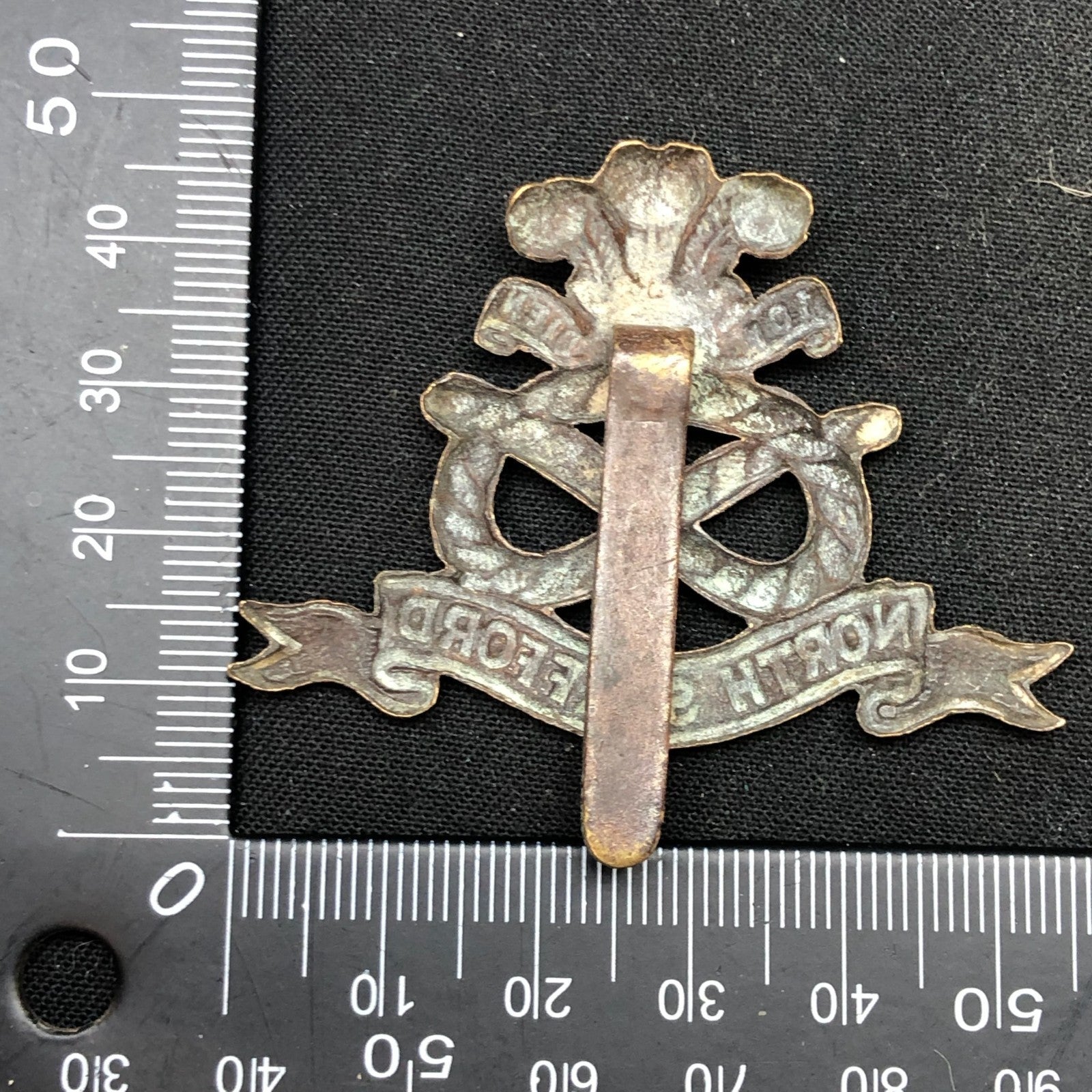 Original WW2 British Army Cap Badge - North Staffordshire Regiment - The Militaria Shop