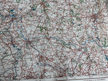 Load image into Gallery viewer, Original WW2 German Luftwaffe Map of Manchester / Liverpool UK North West
