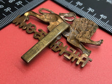 Load image into Gallery viewer, Original WW2 British Army The King&#39;s Own Regiment Cap Badge - Soldier Numbered
