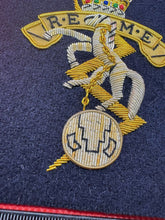 Load image into Gallery viewer, British Army Bullion Embroidered Blazer Badge - R.E.M.E Engineers - King&#39;s Crown
