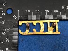 Load image into Gallery viewer, Original WW2 British Army Non Combatant Corps (N.C.C.) Brass Shoulder Title
