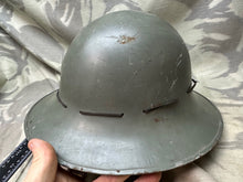 Load image into Gallery viewer, Original WW2 British Civillian Home Front Zuckerman Helmet 1941 Dated
