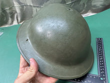 Lade das Bild in den Galerie-Viewer, Original WW2 British Army Combat Helmet - Repainted for Reenactment
