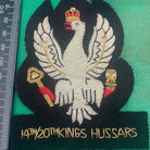 British Army Bullion Embroidered Blazer Badge -14th 20th The Kings Royal Hussars - The Militaria Shop