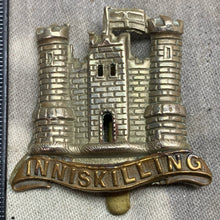 Load image into Gallery viewer, Original WW1 British Army Cap Badge - 6th (Inniskilling) Dragoons
