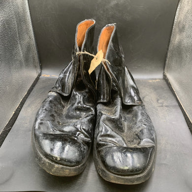 Genuine British Army Black Leather Dress Shoes - Size UK 12 - The Militaria Shop