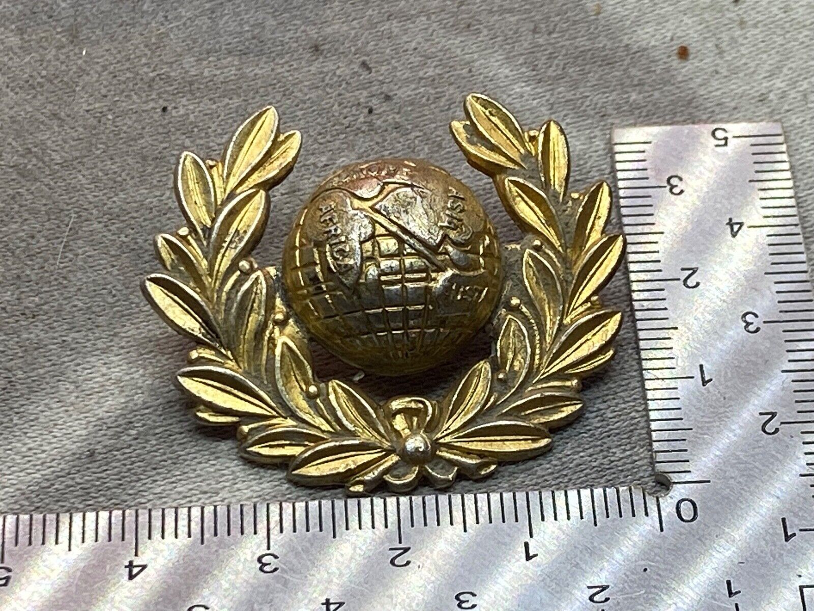 Original WW1 / WW2 British Army Royal Marines Collar Badge | For Sale ...