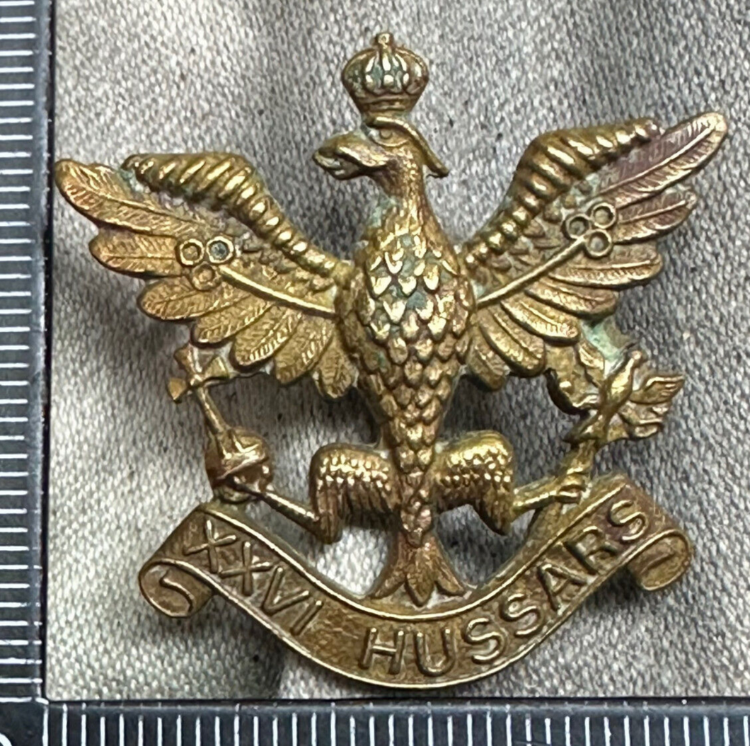 Original WW2 British Army Cap Badge - 26th Hussars