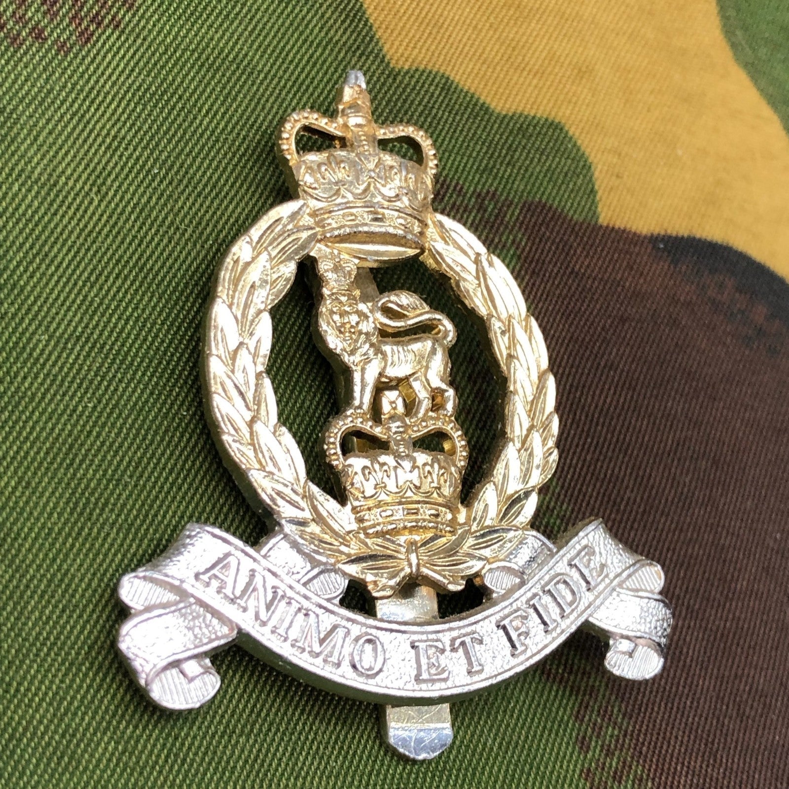 Original British Staybrite Army Cap Badge - Adjutant General's Corps - The Militaria Shop