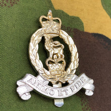 Load image into Gallery viewer, Original British Staybrite Army Cap Badge - Adjutant General&#39;s Corps - The Militaria Shop
