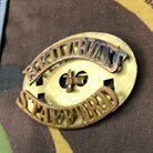 Original WW1 British Army Red Cross Shoulder Title - Stafford - The Militaria Shop