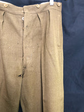 Load image into Gallery viewer, Original WW2 British Army Dress Trousers - Size 32&quot; Waist - The Militaria Shop
