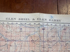Original WW2 British Army GSGS Map of Scotland - Glen Shiel & Glen Garry - The Militaria Shop