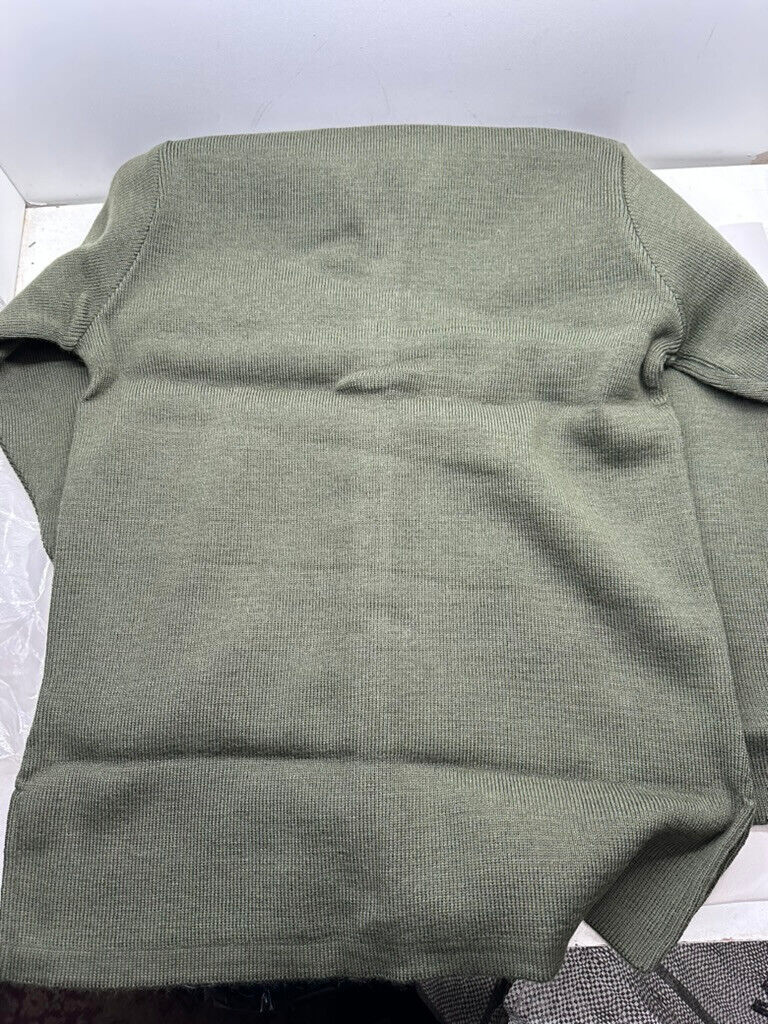 NEW British Army Surplus Women's Wool Cardigan Olive Sweater - Size 84cm Bust - The Militaria Shop