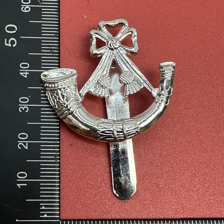 Genuine British Light Infantry Staybrite Cap Badge