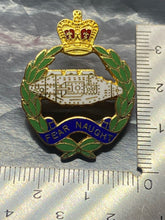 Load image into Gallery viewer, British Army Enamel and Gilt Royal Tank Regiment Membership Badge
