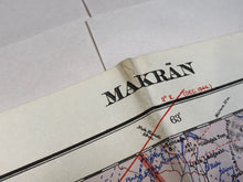 Load image into Gallery viewer, Original WW2 British Army / RAF Map - Makran
