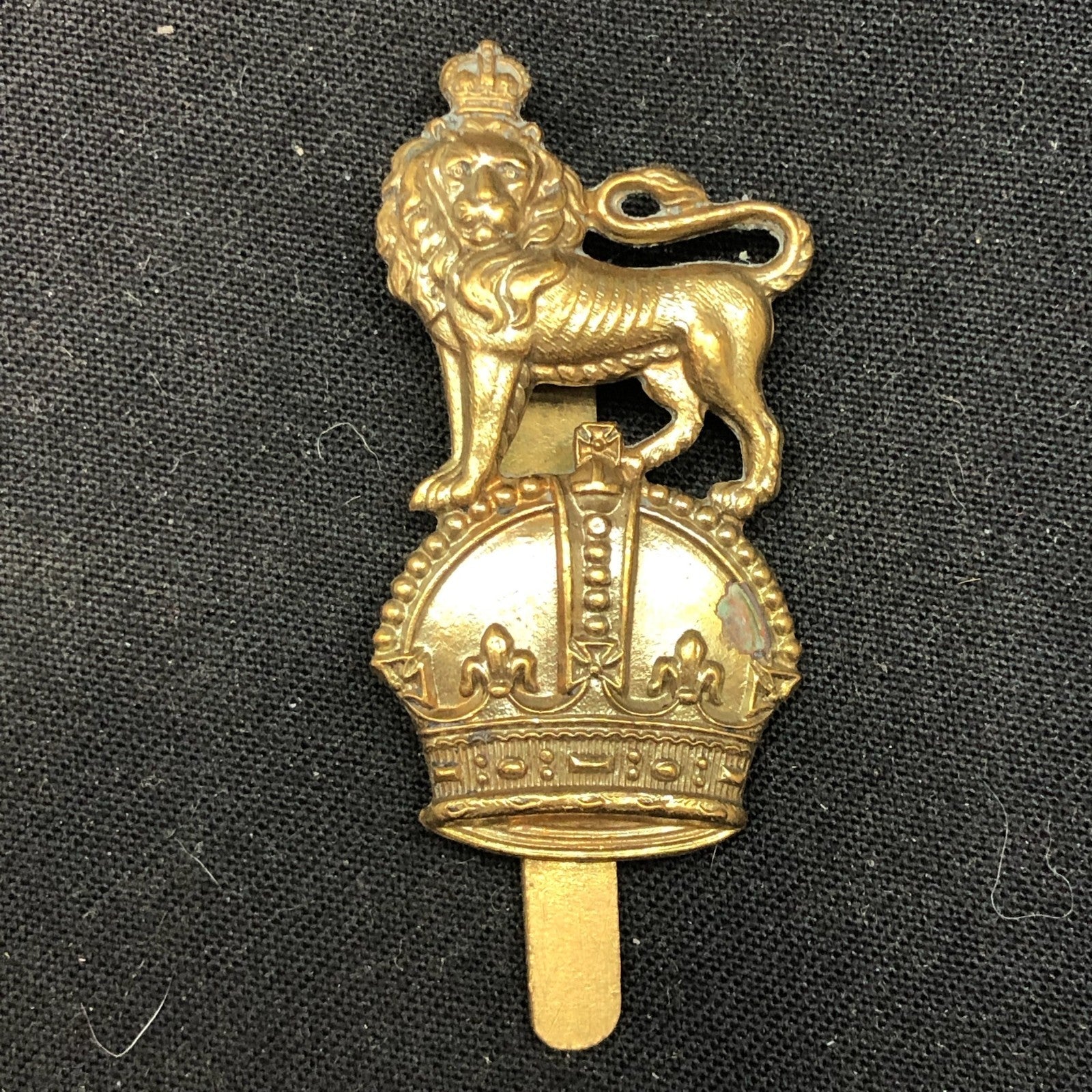 Original WW2 British Army Cap Badge - Royal Devonshire Yeomanry - The Militaria Shop