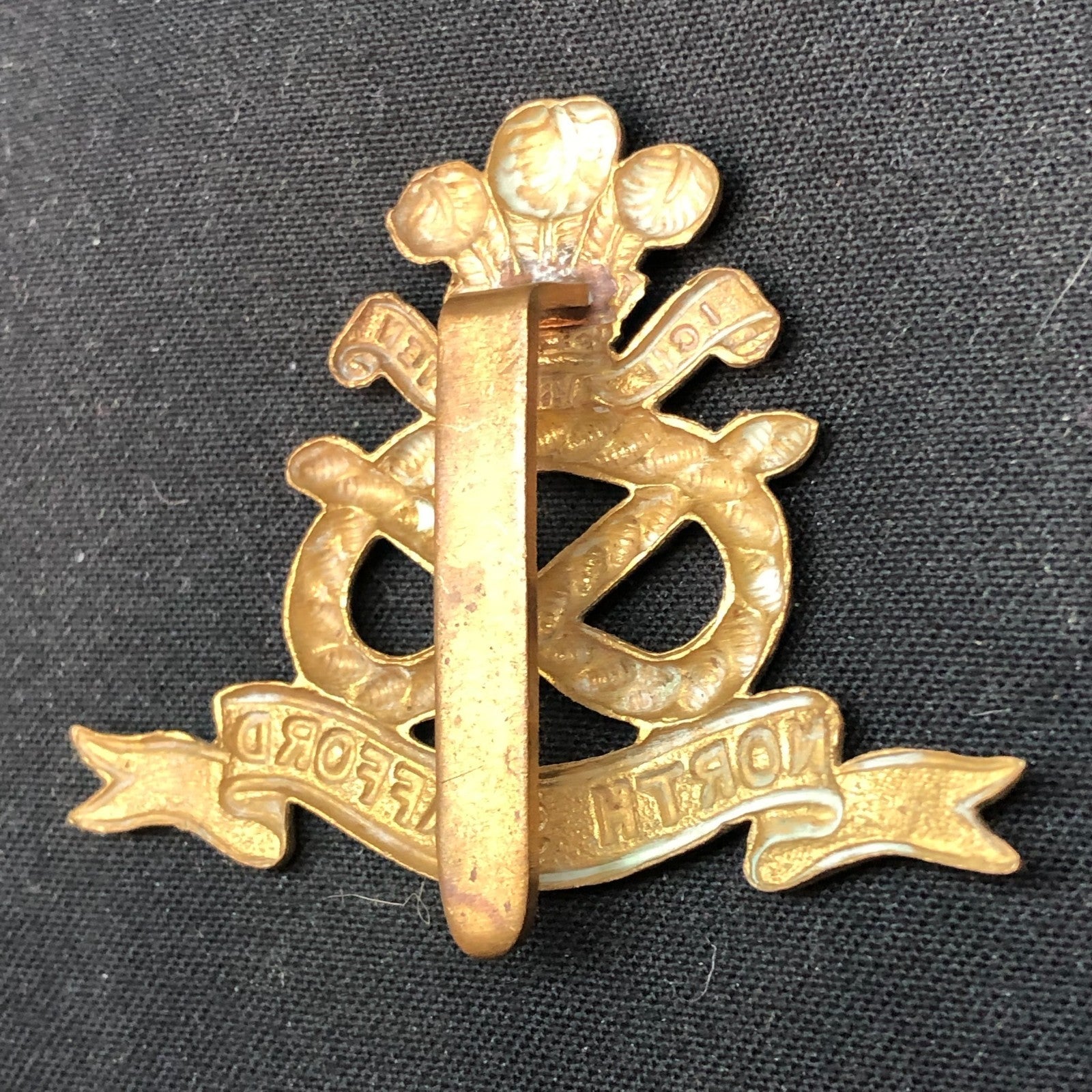 Original WW2 British Army Cap Badge - North Staffordshire Regiment - The Militaria Shop