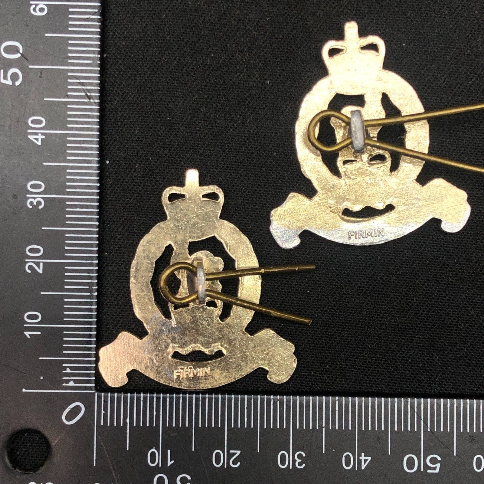 Original British Collar Badge Pair - Adjutant Generals Corps - The Militaria Shop