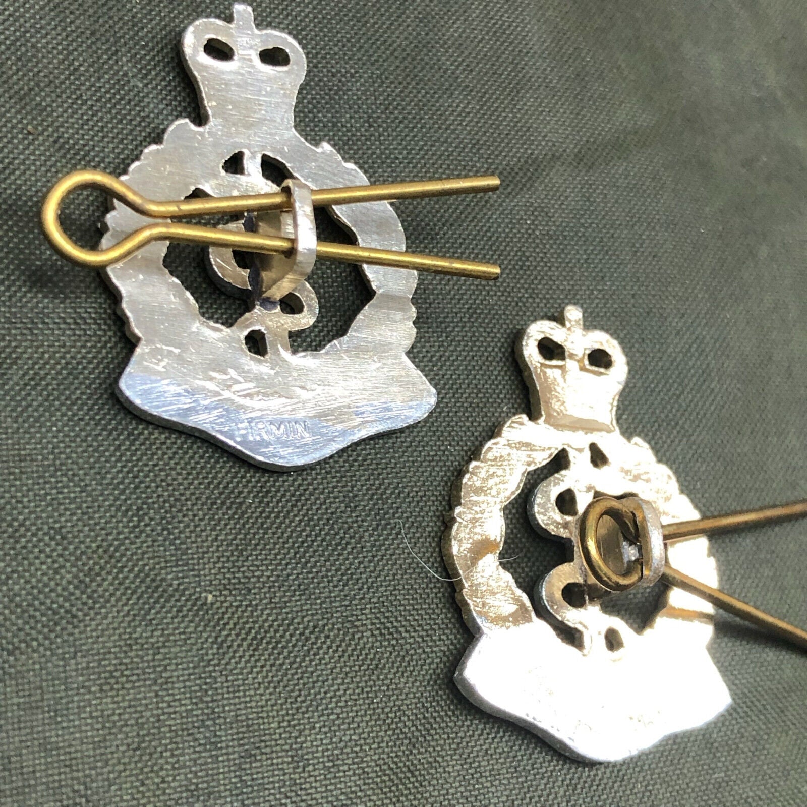 Genuine British Army RAMC Royal Army Medical Corps Collar Badges Pair - The Militaria Shop