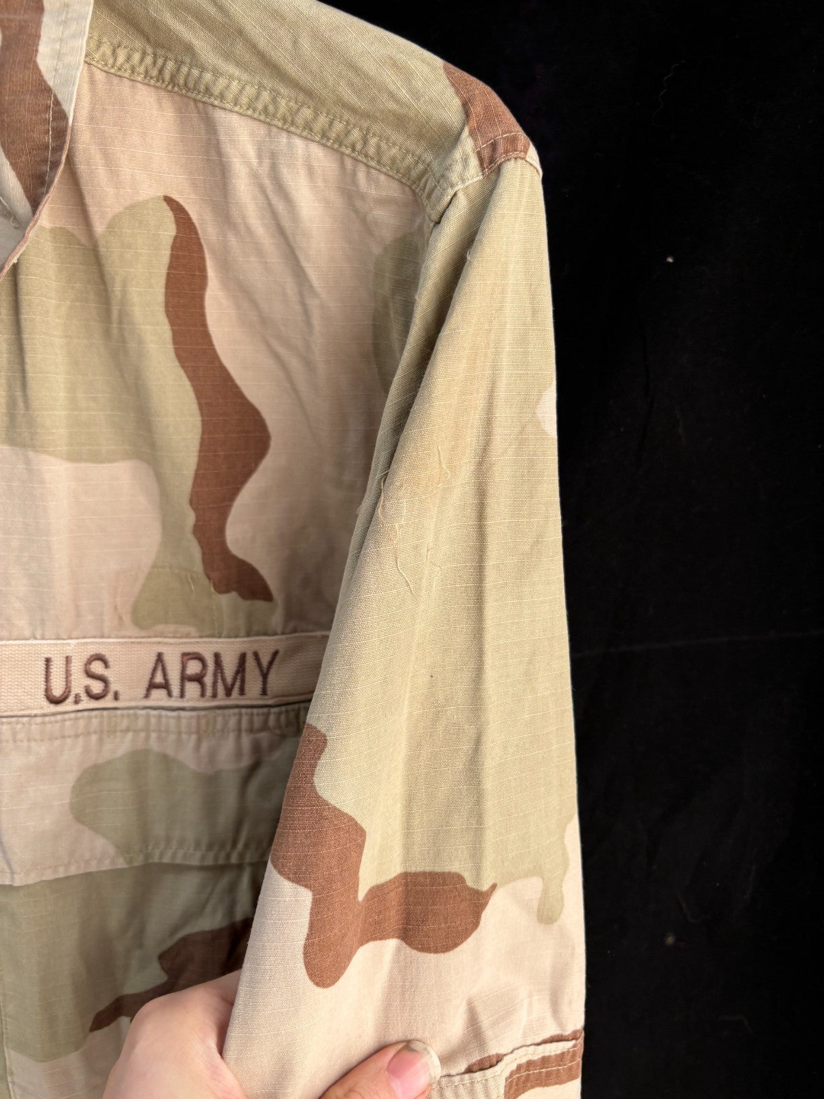 Gulf War US Army DCU Camouflaged Combat Field Coat/Jacket - Medium/ Long - The Militaria Shop