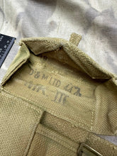 Charger l&#39;image dans la galerie, Original WW2 British Army 37 Pattern Bren Pouch Tan Khaki - 1944 Dated
