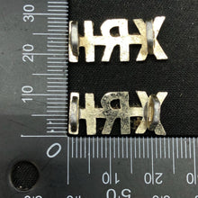 Load image into Gallery viewer, Original British Collar Badge Pair - 10th Royal Hussars - The Militaria Shop
