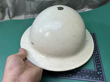 Load image into Gallery viewer, Original WW2 British Civil Defence Home Front Warden Helmet - Repainted
