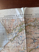 Original WW2 British Army OS Map of Great Britain - Barmouth & Aberysthwyth - The Militaria Shop