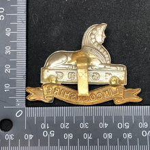 Load image into Gallery viewer, Original WW2 British Army Cap Badge - Royal Lincolnshire Regiment - The Militaria Shop

