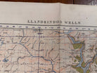 Original WW2 British Army GSGS OS Map of Great Britain - Llandrindod Wells - The Militaria Shop