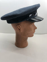 Load image into Gallery viewer, Original Vintage British Royal Air Force Airmans Peaked Cap WW2 Pattern
