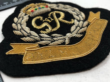 Load image into Gallery viewer, British Army Bullion Embroidered Blazer Badge - Military Police - Kings Crown
