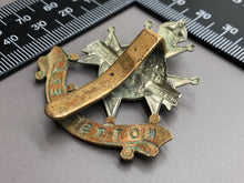 Load image into Gallery viewer, Original WW2 British Army Notts &amp; Derby Regimental Cap Badge
