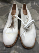 Genuine British Army Women's White Summer Shoes - WW2 Pattern - Size UK 3 M - The Militaria Shop