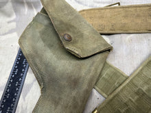 Load image into Gallery viewer, Original WW2 British Army 37 Pattern Belt &amp; Holster Set - M.W&amp;S 1940 Dated
