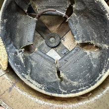 Charger l&#39;image dans la galerie, Original WW2 British Home Front Civil Defence Warden&#39;s Helmet -Liner &amp; Chinstrap
