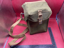 Load image into Gallery viewer, Original WW2 British Army Assault Gas Mask Carrying Bag - Dated 1943
