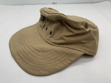 Load image into Gallery viewer, Original WW2 British Army Khaki Tropical Peaked Cap
