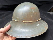 Load image into Gallery viewer, Original WW2 British Civil Defence Civillian Zuckerman Helmet -Medium 1941 Dated
