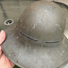 Load image into Gallery viewer, Original WW2 British Home Front Civillian Zuckerman Helmet &amp; Liner - 1941 Dated
