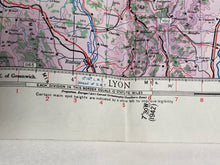 Load image into Gallery viewer, Original WW2 British Army / RAF Map - Dijon France
