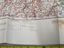 Load image into Gallery viewer, Original WW2 German Luftwaffe Map of Manchester / Liverpool UK North West
